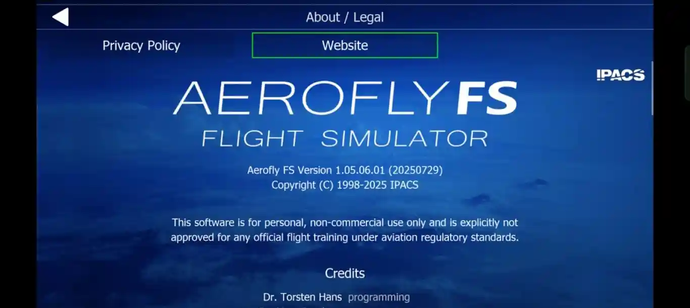 Screenshot of Aerofly FS Global Game